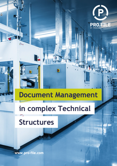 Document management (DMS software) in complex technical structures